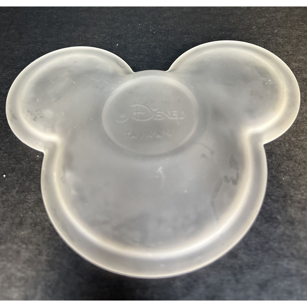 Disney Mickey Mouse Ears Frosted Glass, Wax Candle Holder Taiwan